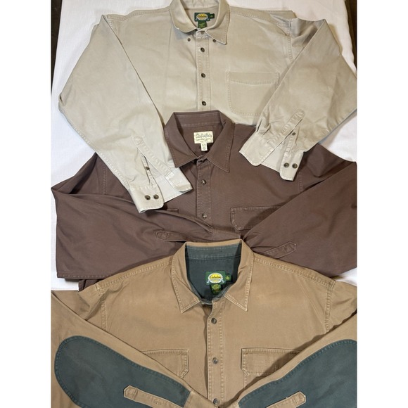 Cabela's Other - 3 Cabelas Shirts Cotton Heavy Duty Long Sleeve Button Outdoor Work Men's XL Tall